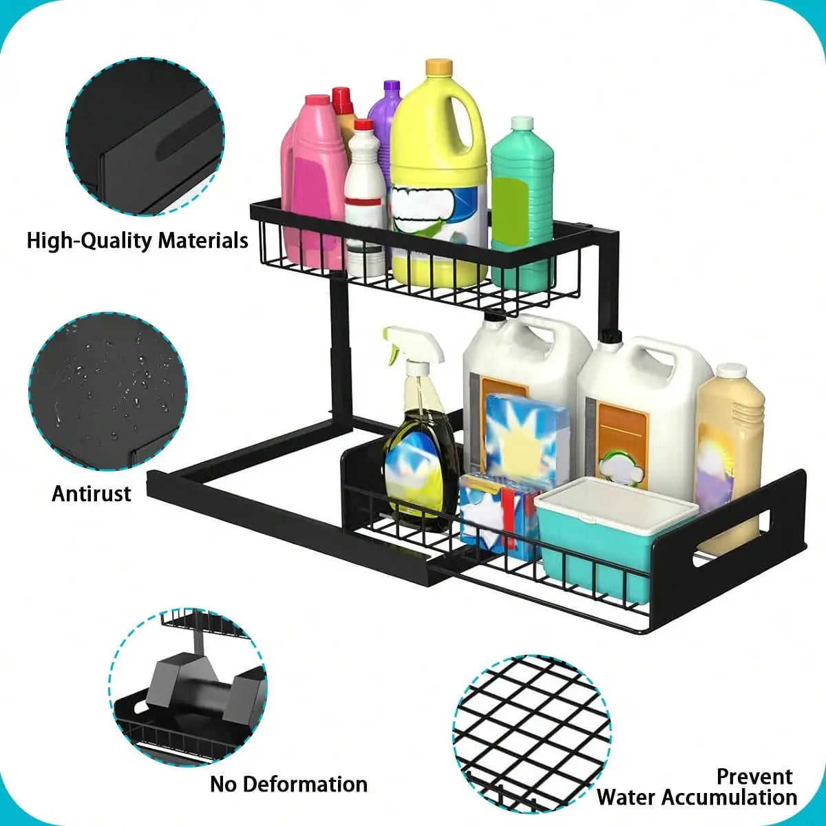 Norvexa™ Under Sink Organizer Rack