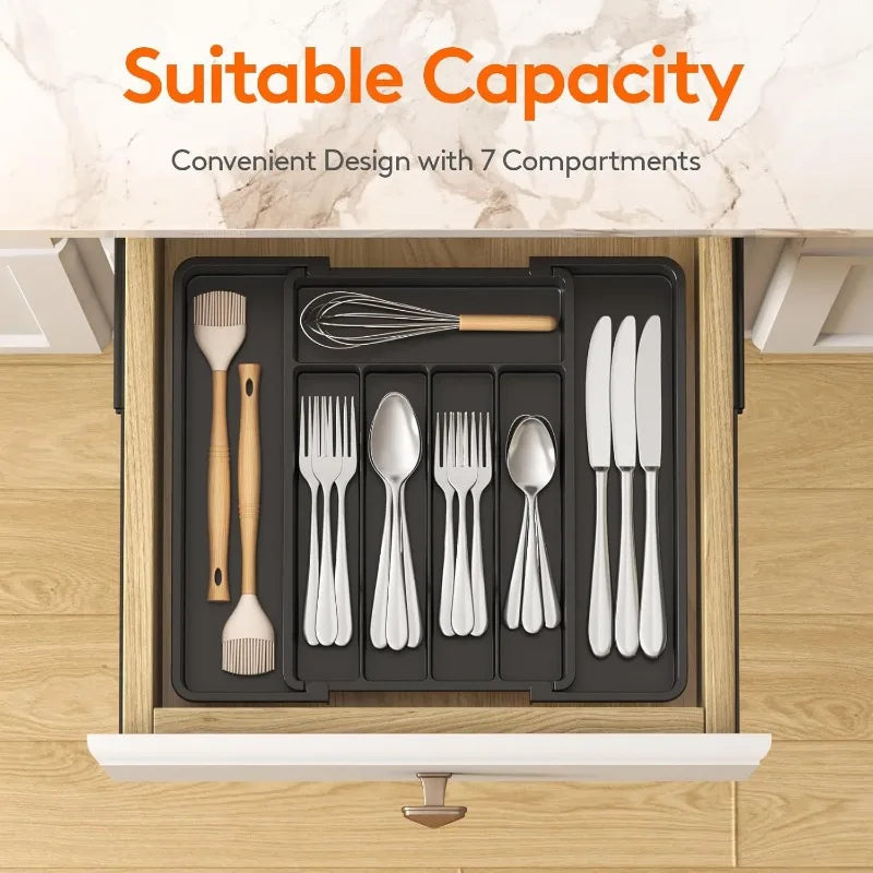 Norvexa™ Expandable Kitchen Cutlery Organizer