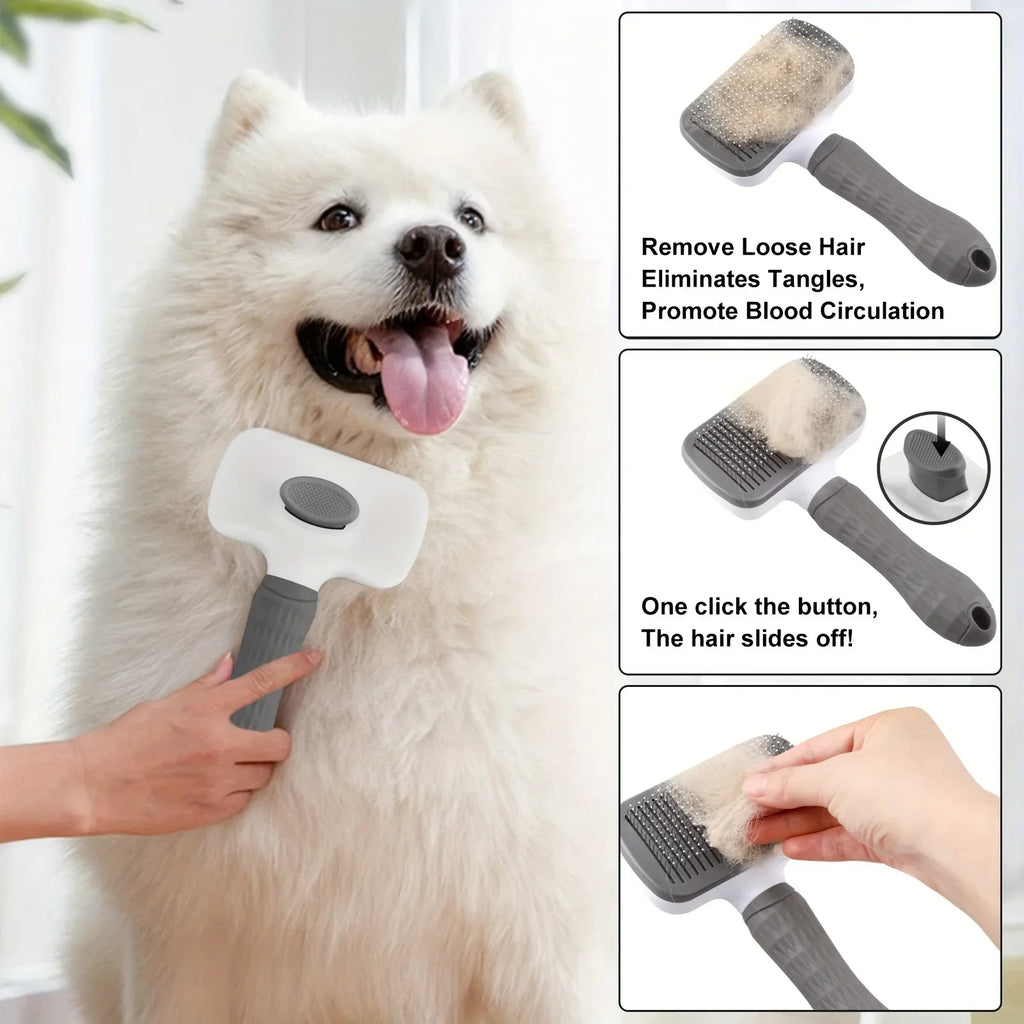 Norvexa™ Self-Cleaning Pet Grooming Brush