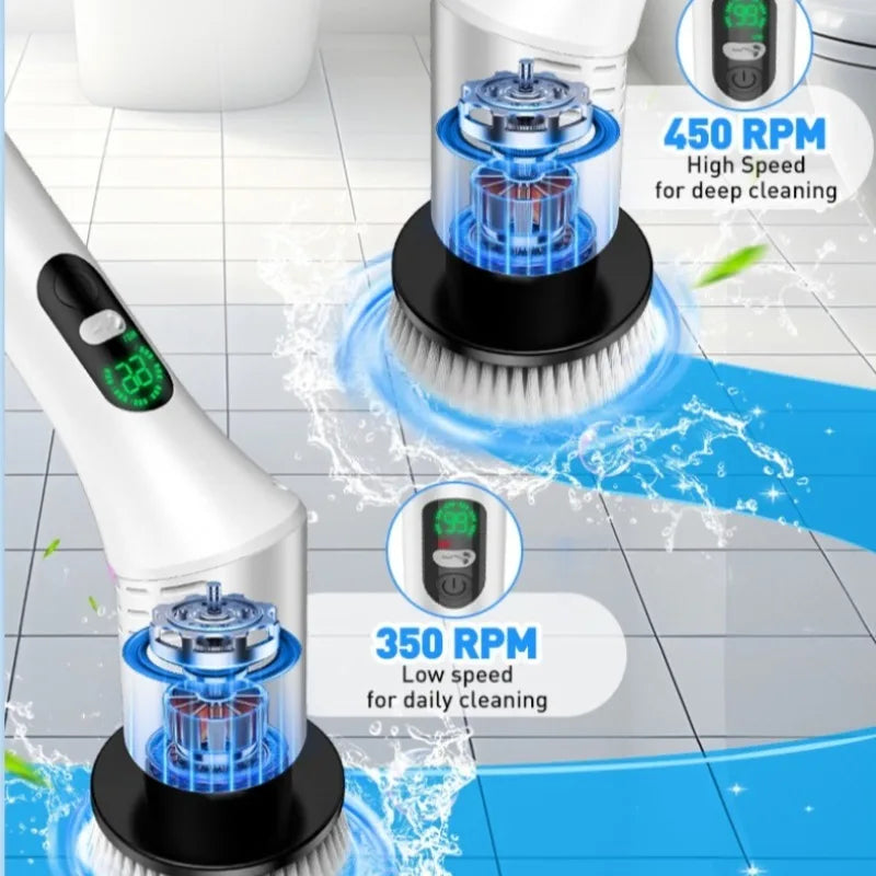 Norvexa™ 9-in-1 Cordless Cleaning Brush