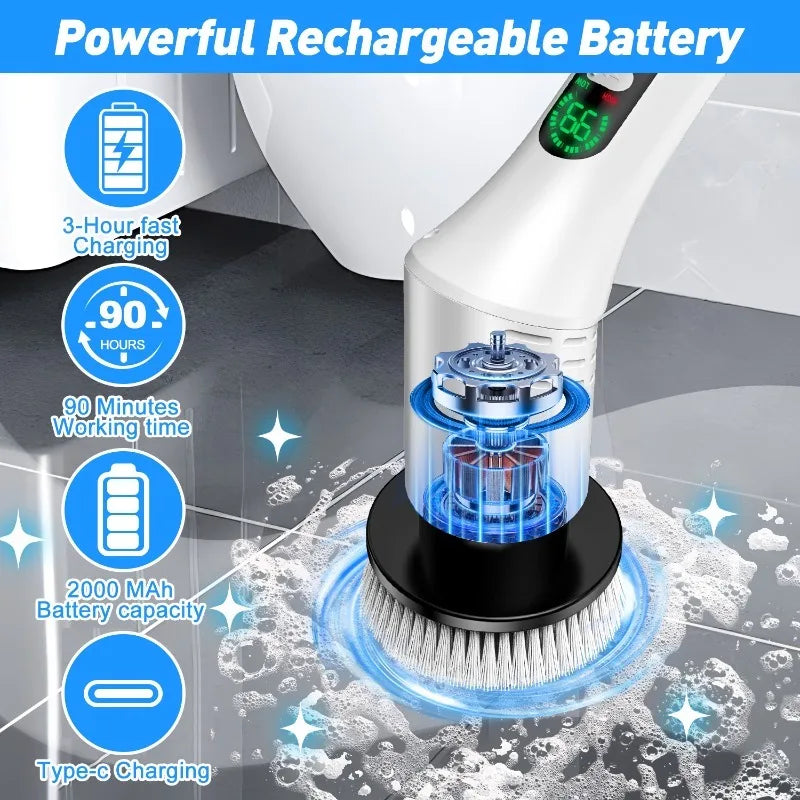 Norvexa™ 9-in-1 Cordless Cleaning Brush