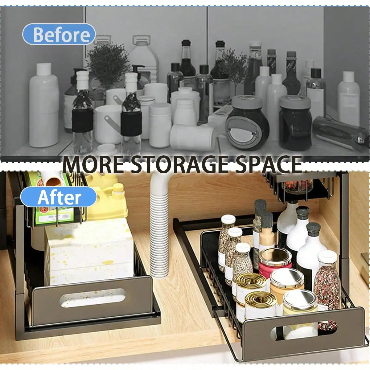 Norvexa™ Under Sink Organizer Rack